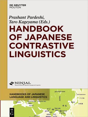 cover image of Handbook of Japanese Contrastive Linguistics